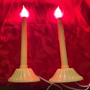 Christmas Holiday Vintage Candle Lights